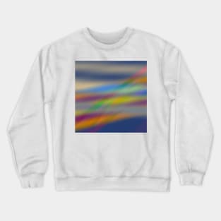 blue yellow red green abstract texture Crewneck Sweatshirt